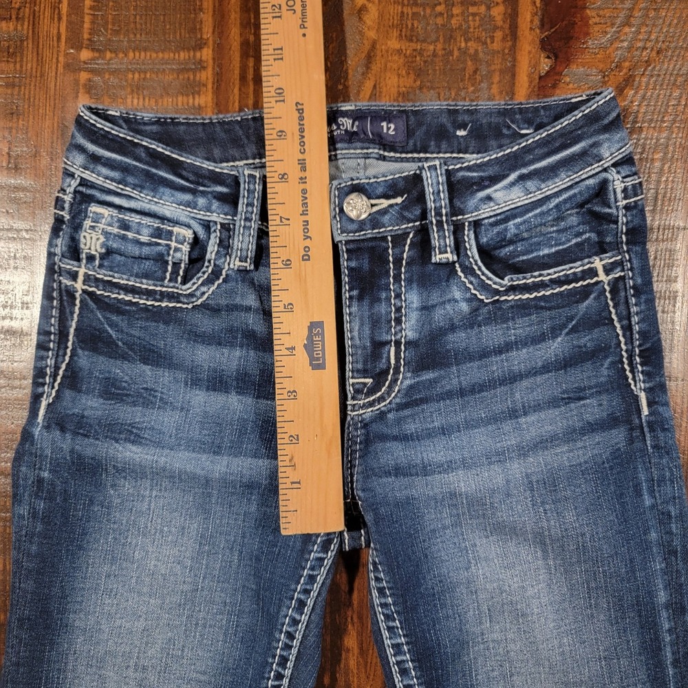 Miss Me Size 12 Youth NWOT Mid Rise Bootcut Stretch - Picture 5 of 8